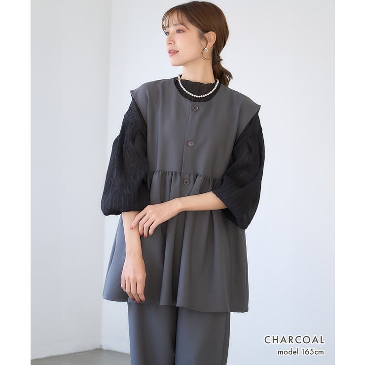 オケージョン ベスト ティアード | Growing Rich | 詳細画像15 