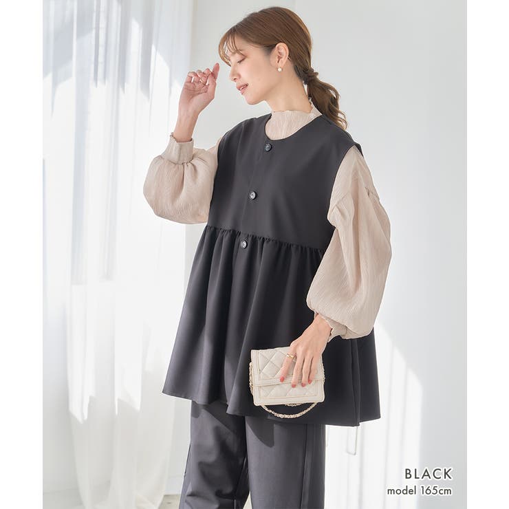 オケージョン ベスト ティアード | Growing Rich | 詳細画像5 