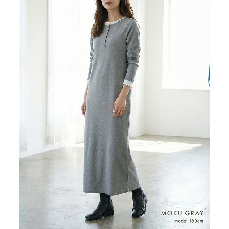 【GROWING RICH】カットリブ レイヤードヘンリーネックワンピース[26… | Growing Rich | 詳細画像7 