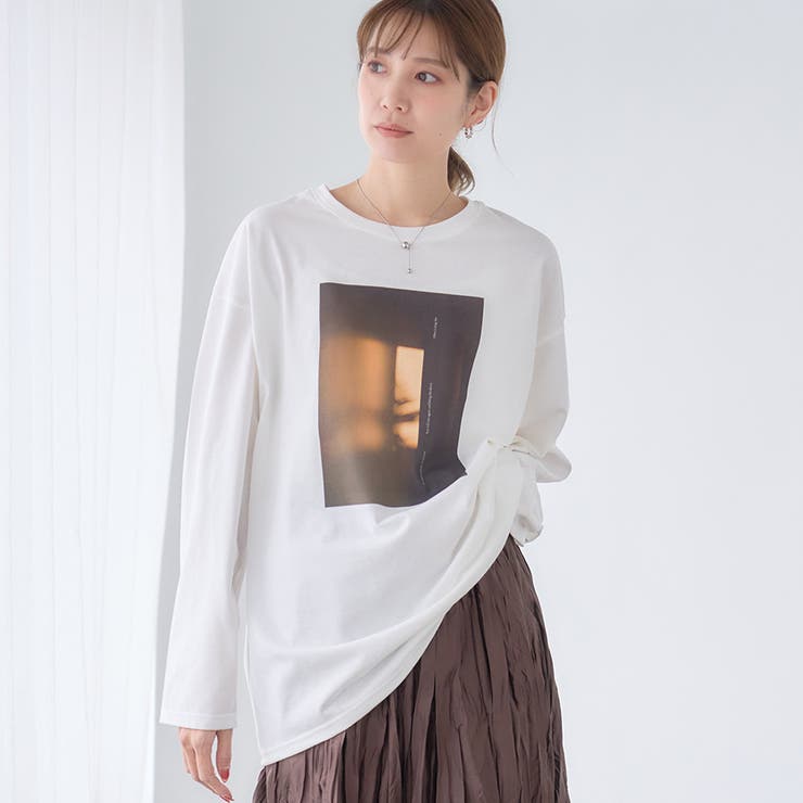 ニュアンス柄 ロンT Tシャツ | Growing Rich | 詳細画像1 