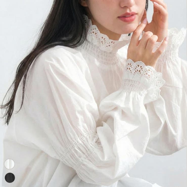 フリル レース ブラウス | Growing Rich | 詳細画像1 
