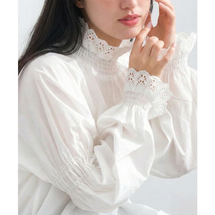 フリル レース ブラウス | Growing Rich | 詳細画像7 
