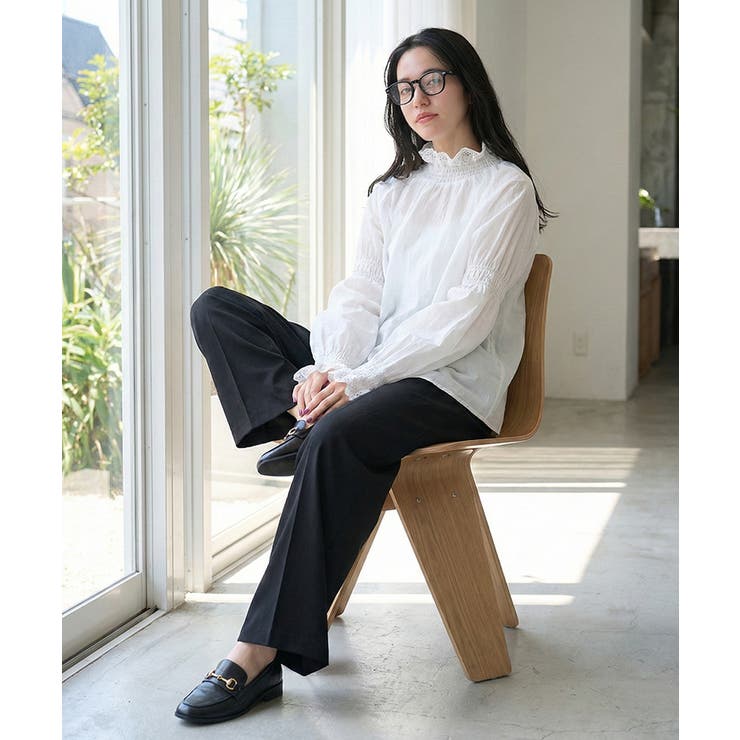 フリル レース ブラウス | Growing Rich | 詳細画像9 