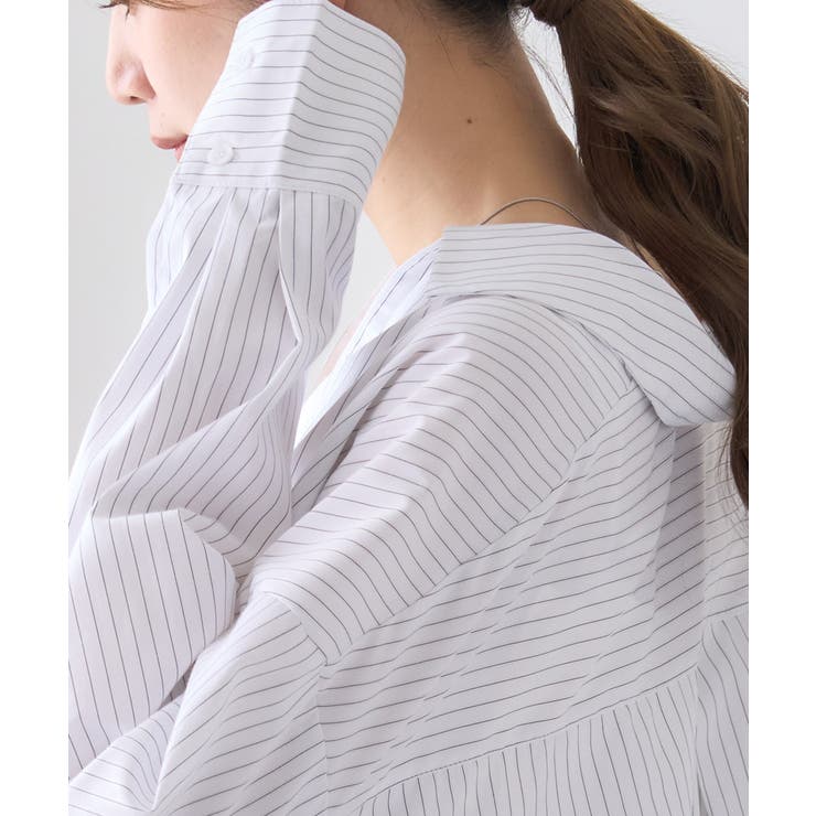 ストライプ シャツ スキッパー | Growing Rich | 詳細画像10 