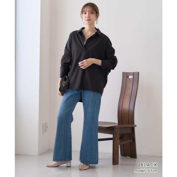 【GROWING RICH】オーバーサイズ スキッパーシャツ[251207] | Growing Rich | 詳細画像3 