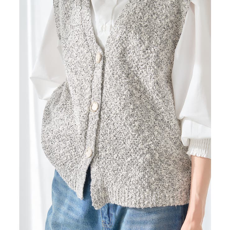 【GROWING RICH】ツイード風MIXスラブベスト[260117] | Growing Rich | 詳細画像9 