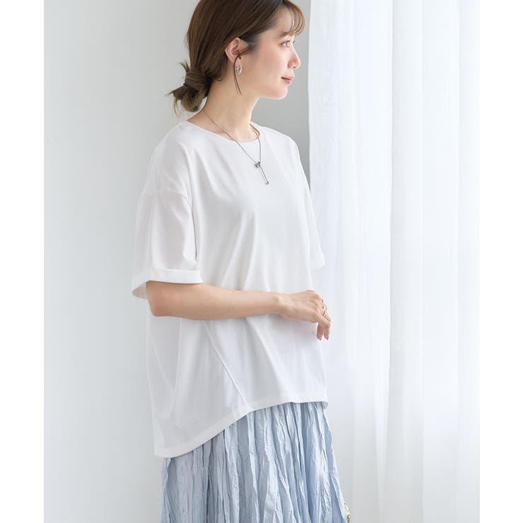 接触冷感 コクーン Tシャツ | Growing Rich | 詳細画像14 