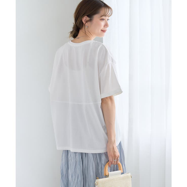 接触冷感 コクーン Tシャツ | Growing Rich | 詳細画像3 