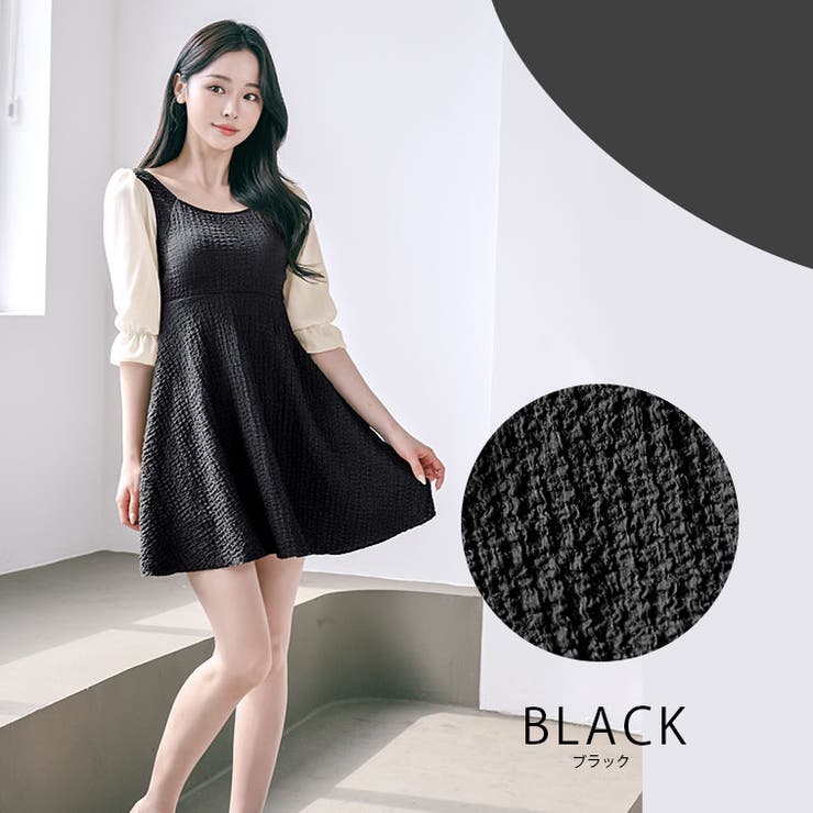 ブラック | 水着 ワンピース 体型カバー | DEAR COLOGNE