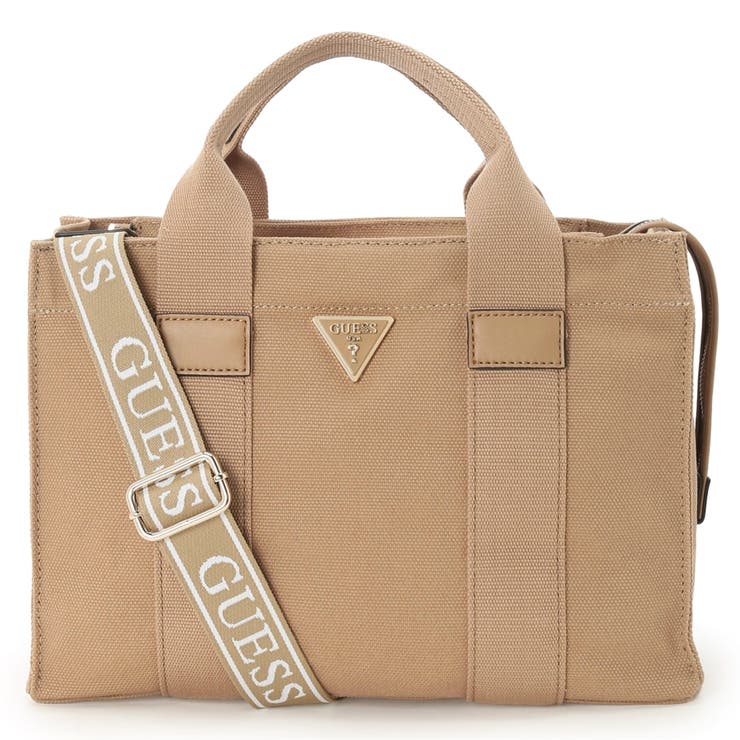 【公式】ショルダーバッグ - GUESS【WOMEN】 [GUESS] CANVAS II Small TOTE 通販 服 BEI SHOPLIST/ショップリスト