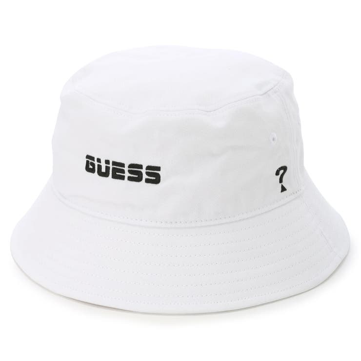 WHT | [GUESS] Logo Bucket Hat | GUESS【MEN】