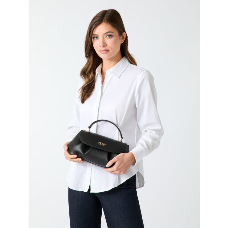 BLA | [GUESS] AMORETTE Top Handle Flap | GUESS【WOMEN】