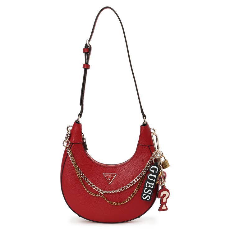 RED | [GUESS] DAVINA Shoulder Bag | GUESS【WOMEN】