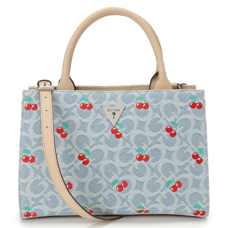 DEN | [GUESS] CELESTIA Satchel | GUESS【WOMEN】