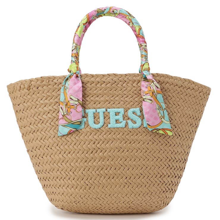 P7WO | [GUESS] BEACH Straw Bag かごバッグ | GUESS【WOMEN】