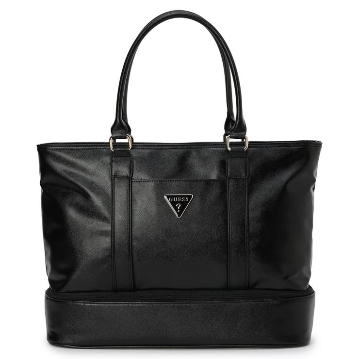 BLA | [GUESS] ADAMS Zip Bottom Tote トートバッグ | GUESS【WOMEN】