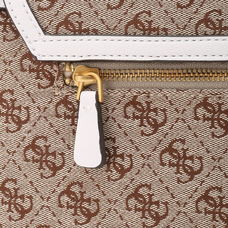 GUESS Desideria Flap Shoulder Bag, Beige Logo: Handbags