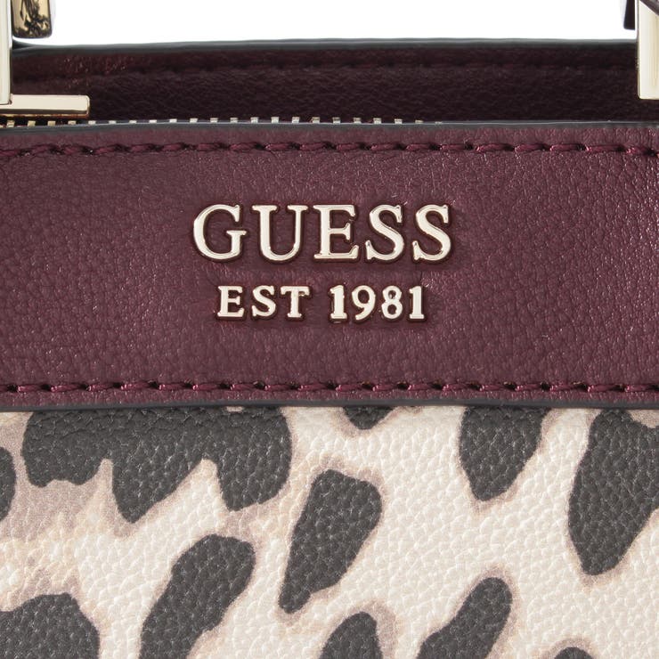  GUESS Womens Katey Satchel Crossbody Mini, Leopard