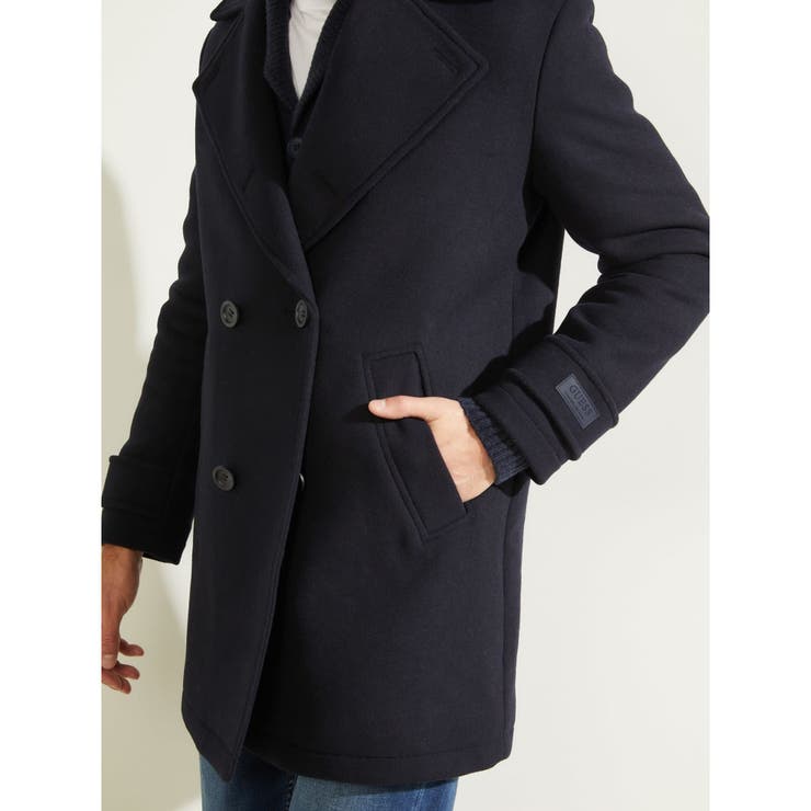 [GUESS] Military Wool-Blend Coat