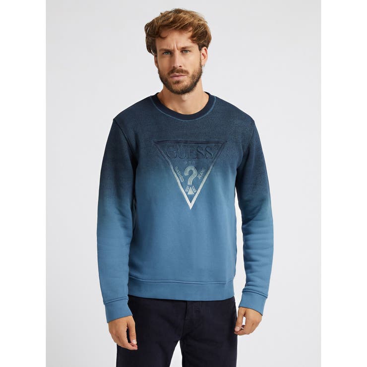 GUESS] Brun Ombre Logo Sweatshirt[品番：GUEW0007768]｜GUESS【MEN