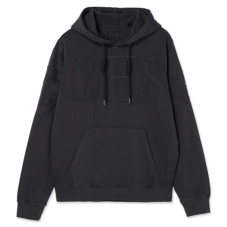 [GUESS] Logo Patch Hoodie Sweatshirt