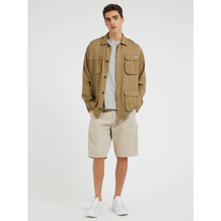 [GUESS] Fluid Safari Shacket