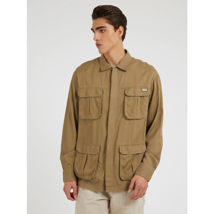 [GUESS] Fluid Safari Shacket