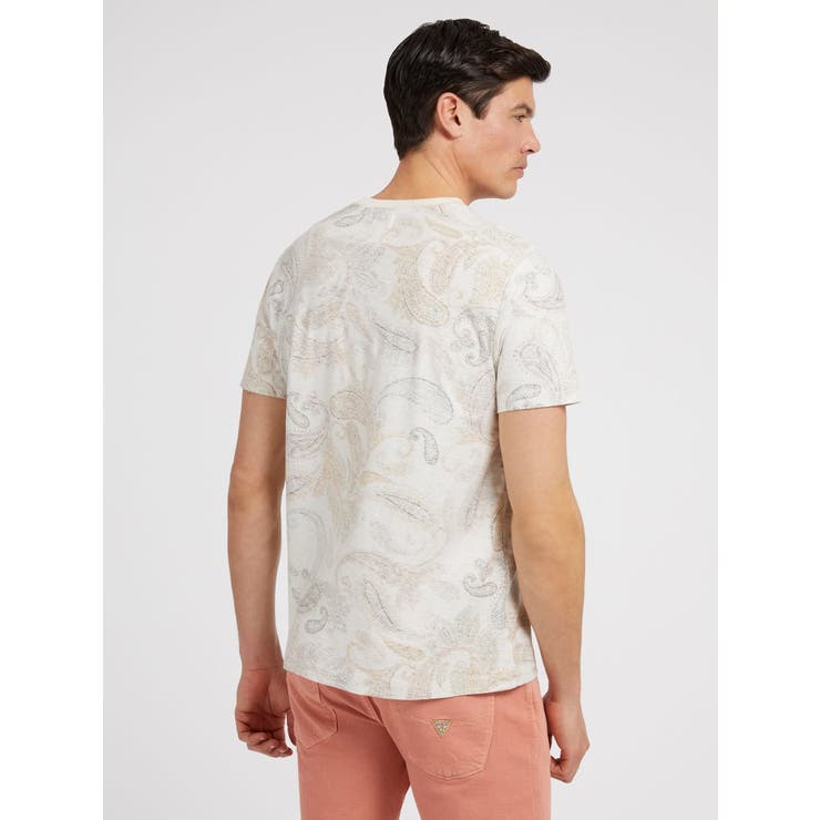 GUESS] Eco Linen-Blend Paisley Tee[品番：GUEW0008695]｜GUESS【MEN