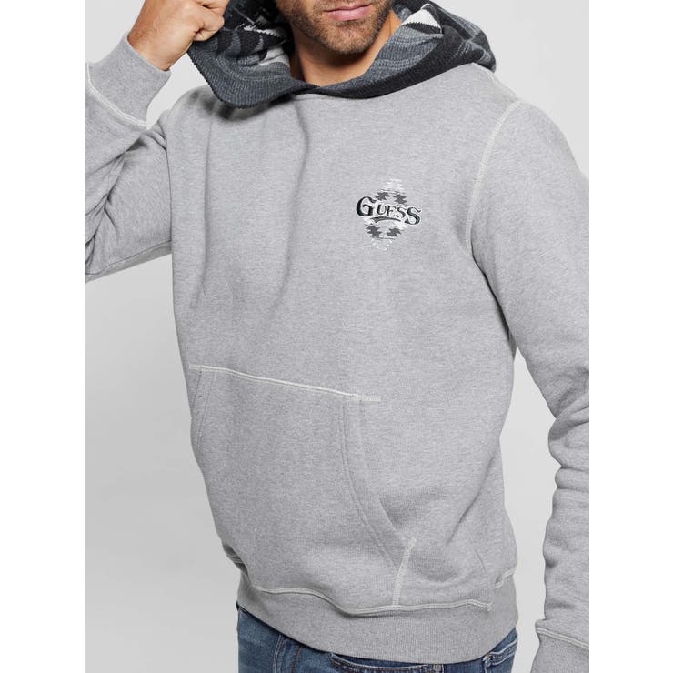 [GUESS] CONTRAST Hoodie Sweatshirt パーカー | GUESS【MEN】 | 詳細画像3 