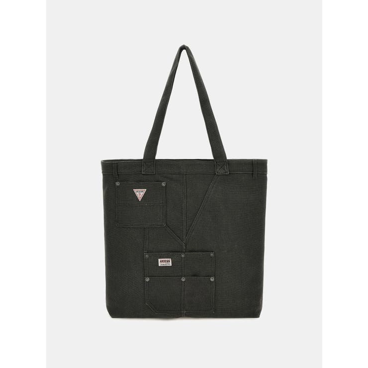 Guess canvas best sale tote bag