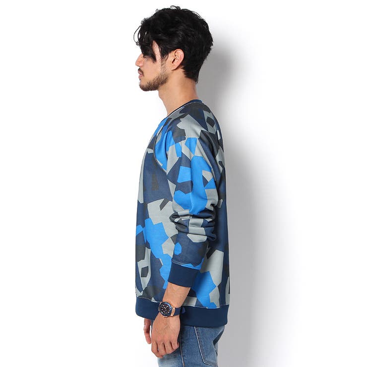 GUESS] GEO CAMO-PRINT CREW SWEAT[品番：GUEW0000333]｜GUESS【MEN