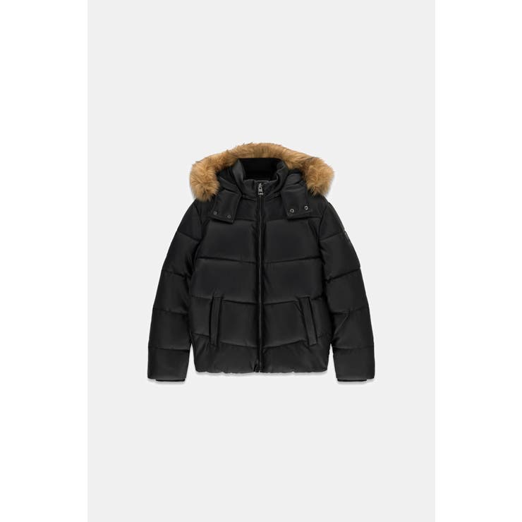 JBLK | [GUESS] PU Leather Puffer | GUESS【MEN】