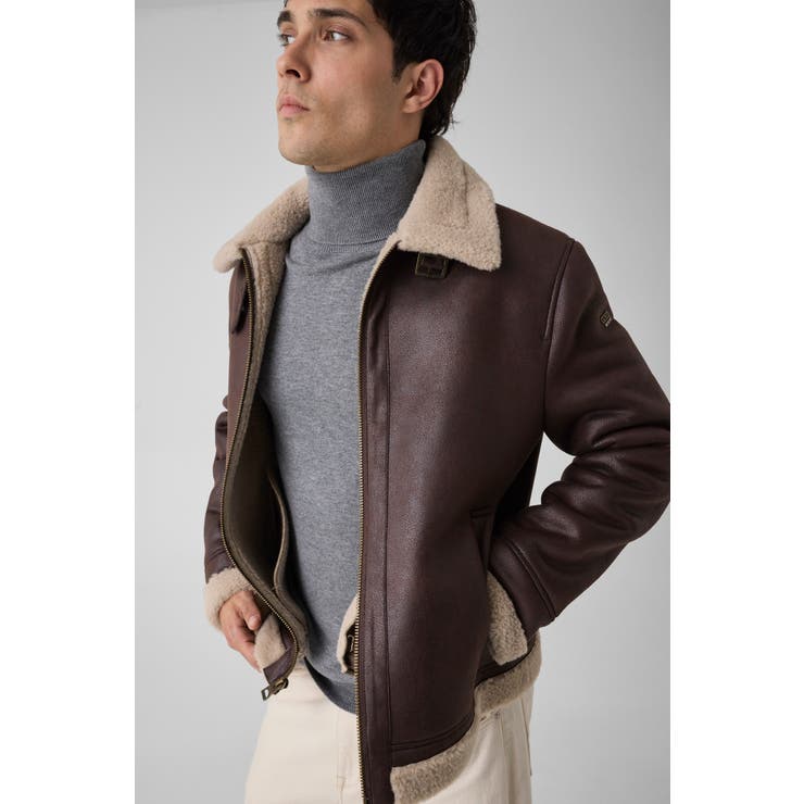 A10J | [GUESS] SHEARLING Jacket | GUESS【MEN】