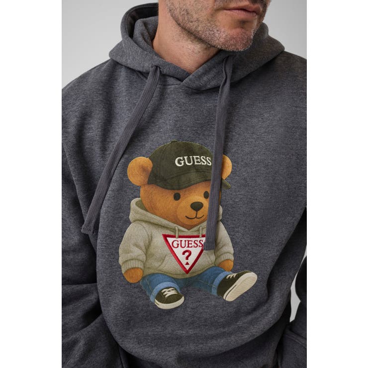 [GUESS] TEDDY Bear Melange Hoodie | GUESS【MEN】 | 詳細画像4 