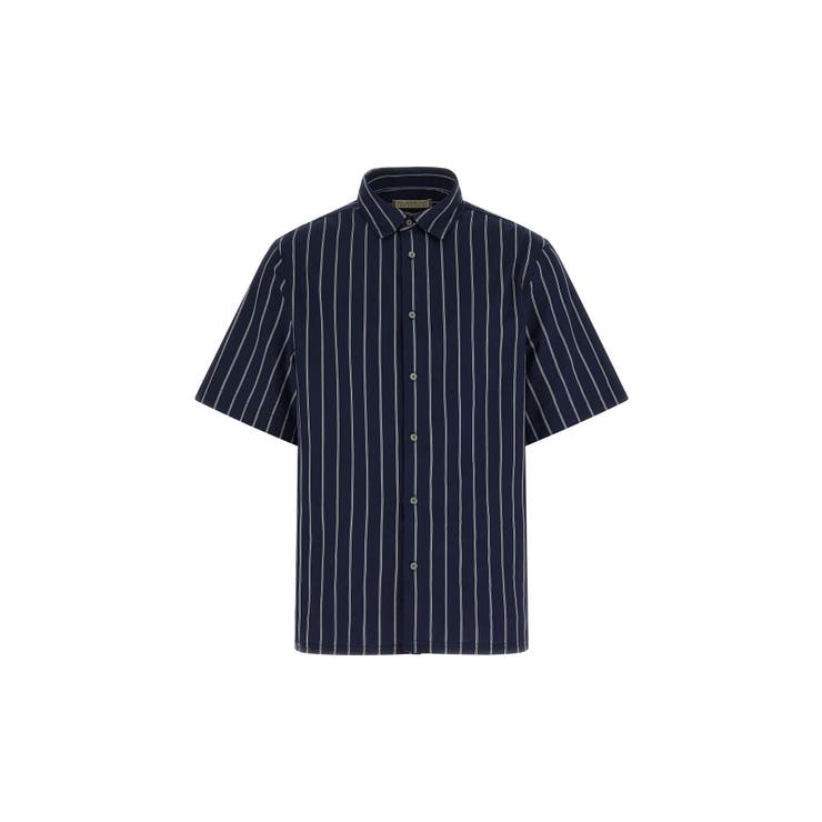SM1M | [GUESS] YARN Dyed Crinkle Shirt | GUESS【MEN】
