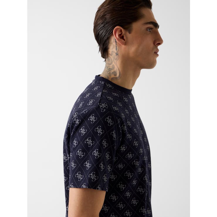 [GUESS] JACQUARD 4G Knit Top Tシャツ 総柄 | GUESS【MEN】 | 詳細画像4 