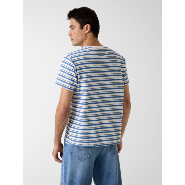 [GUESS] MARINA Stripe Knit Crew Tシャツ 半袖 | GUESS【MEN】 | 詳細画像3 
