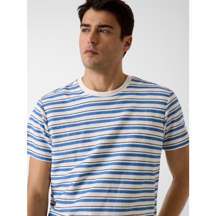 [GUESS] MARINA Stripe Knit Crew Tシャツ 半袖 | GUESS【MEN】 | 詳細画像4 
