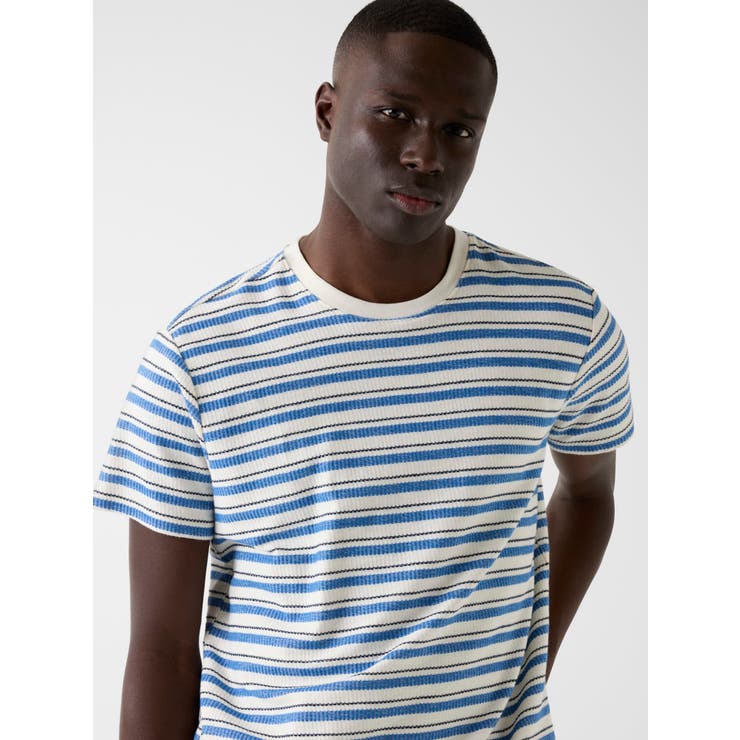 [GUESS] MARINA Stripe Knit Crew Tシャツ 半袖 | GUESS【MEN】 | 詳細画像5 