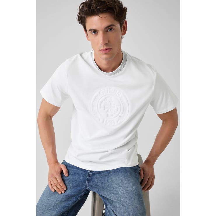 [GUESS] CIRCLE Logo Embroidery Tee | GUESS【MEN】 | 詳細画像11 