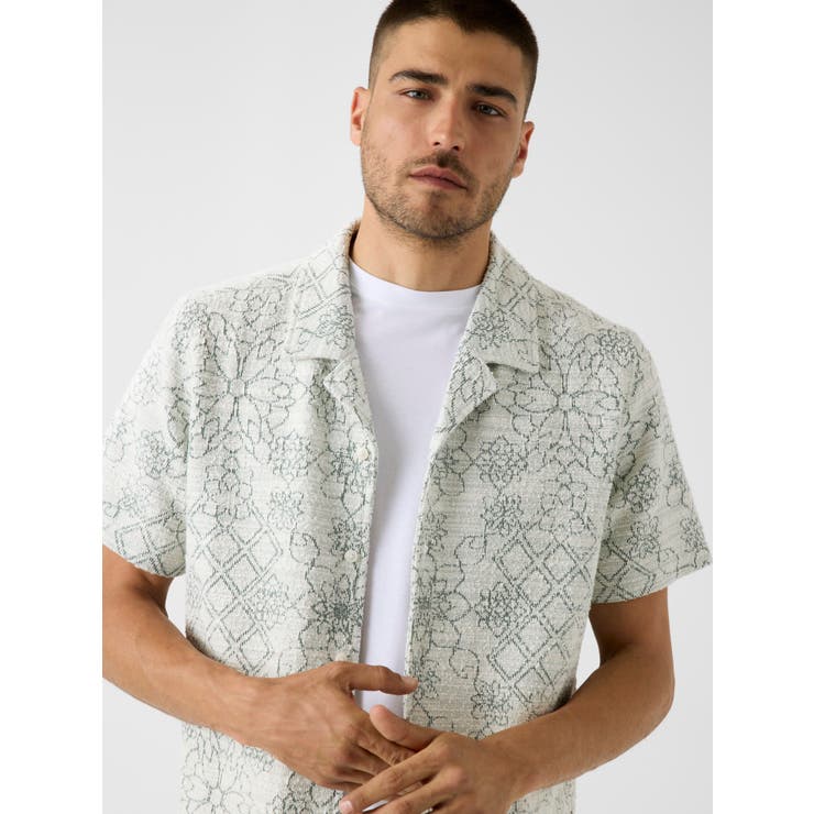 [GUESS] NOMAD Jacquard Shirt シャツ 半袖 | GUESS【MEN】 | 詳細画像4 