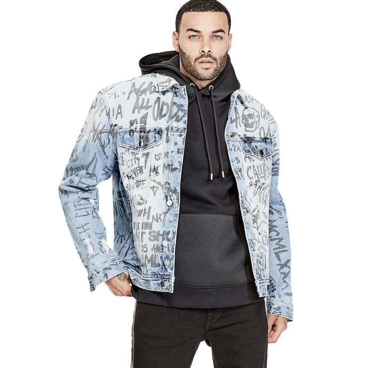 Guess oversized denim outlet jacket