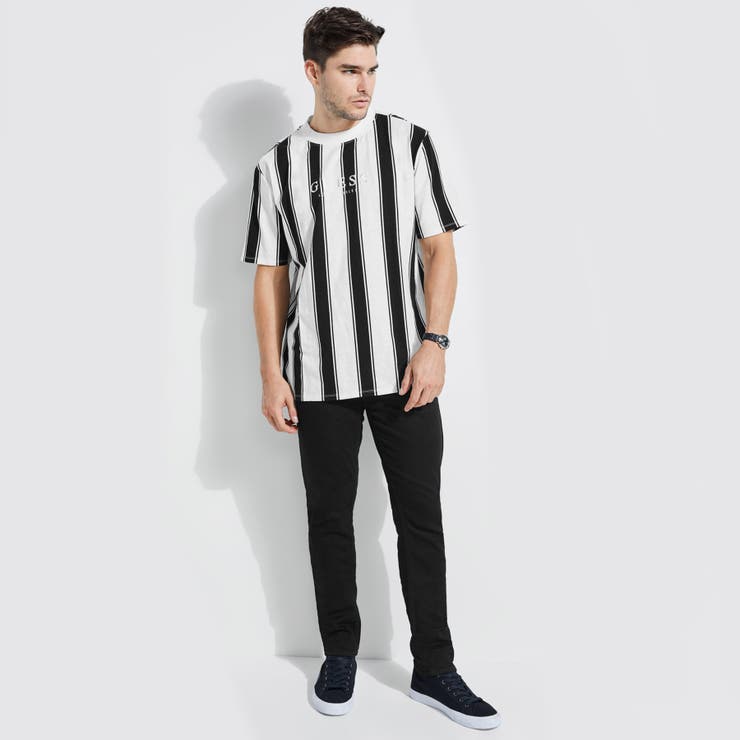 WALDEN STRIPED CREW GUEW0002504 GUESS MEN SHOPLIST