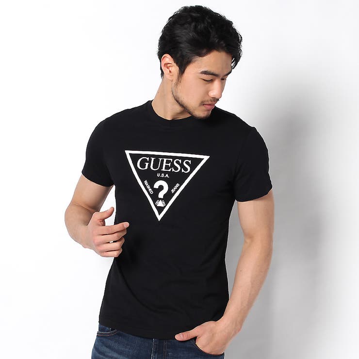 [GUESS] S/S TRIANGLE LOGO TEE