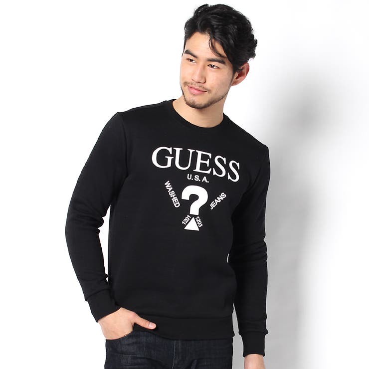 GUESS] MEN'S L/S LOGO CREW SWEAT[品番：GUEW0000023]｜GUESS【MEN