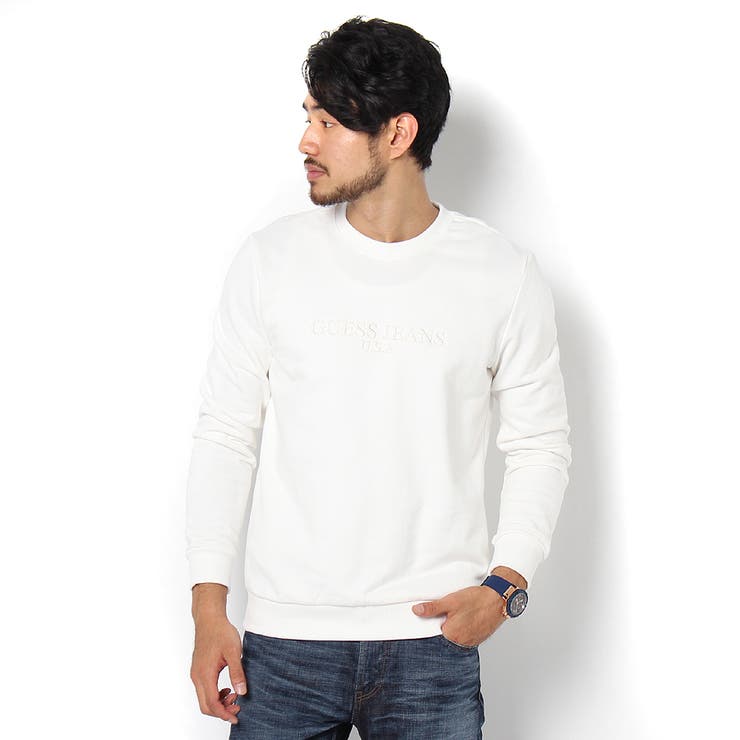 GUESS] L/S GUESS JEANS LOGO CREW SWEAT[品番：GUEW0000383]｜GUESS ...