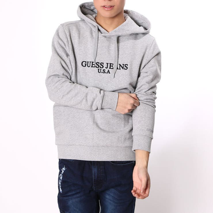 [GUESS] GUESS JEANS LOGO PULLOVER PARKA