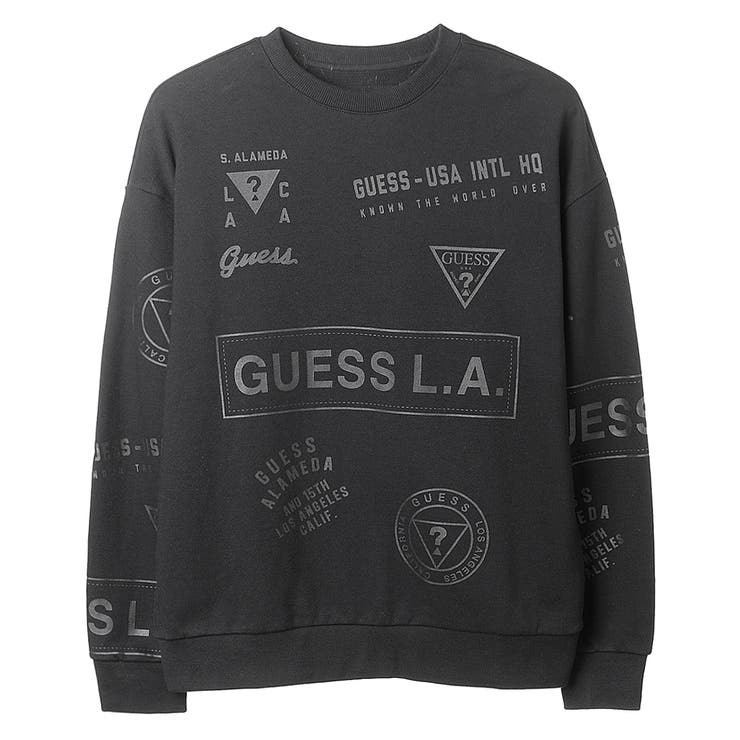 GUESS] MEN'S L/S LOGO CREW SWEAT[品番：GUEW0000875]｜GUESS 【MEN】（ゲス）のメンズファッション通販｜SHOPLIST（ショップリスト）