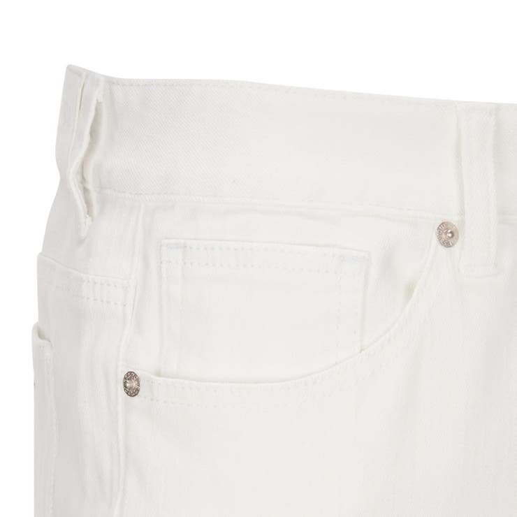 【ホワイト(WHT)】GUESS デニムパンツ ジーンズ (M)Slim Straight Denim Pants GUESS] White Slim Straight Denim Pants[品番：GUEW0008318]｜GUESS