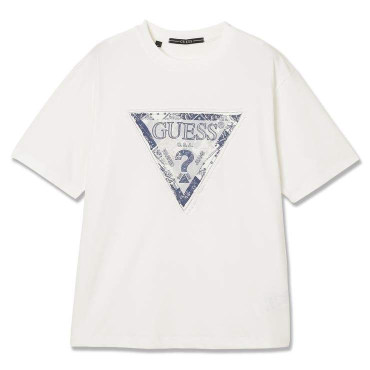WHT | [GUESS] MENS Tee | GUESS【MEN】